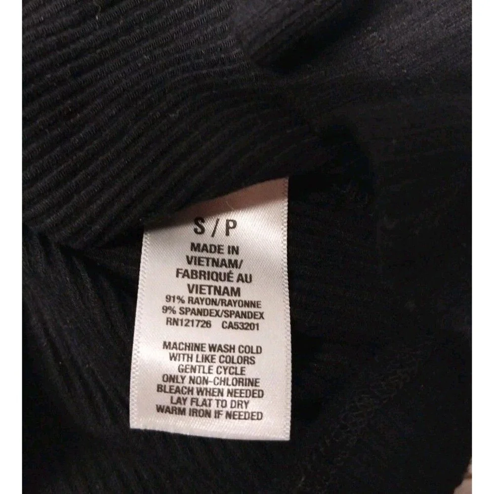 Cape Juby Tank Top Womens Junior Size Small Fitted Mock Neck Ribbed Work Y2K 90s - Picture 4 of 8